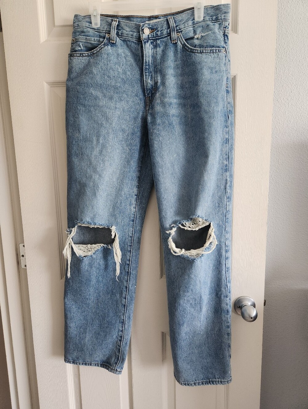 Women's Levi's 94 Baggy Distressed Ripped Knees Grunge Y2K Skater 29
